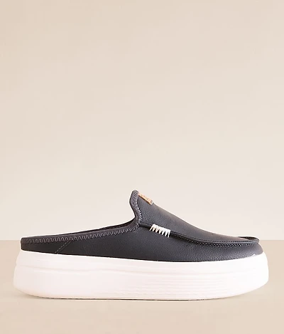 HEYDUDE Austin Lift Leather Mule Shoe