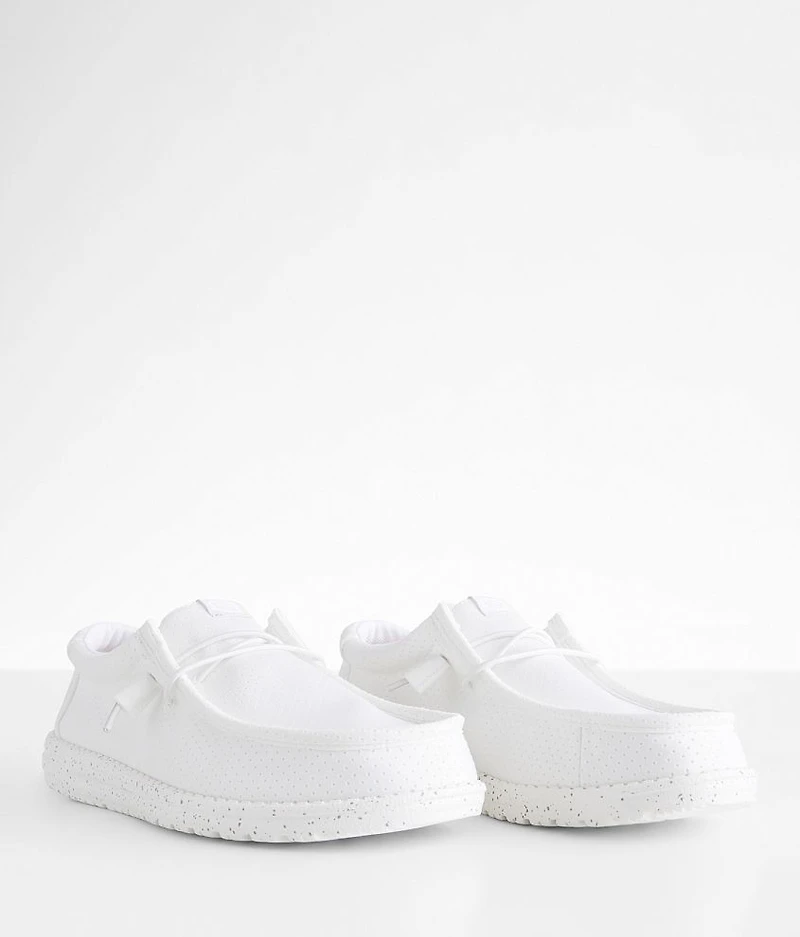 Wally White Perforated Mesh Shoe