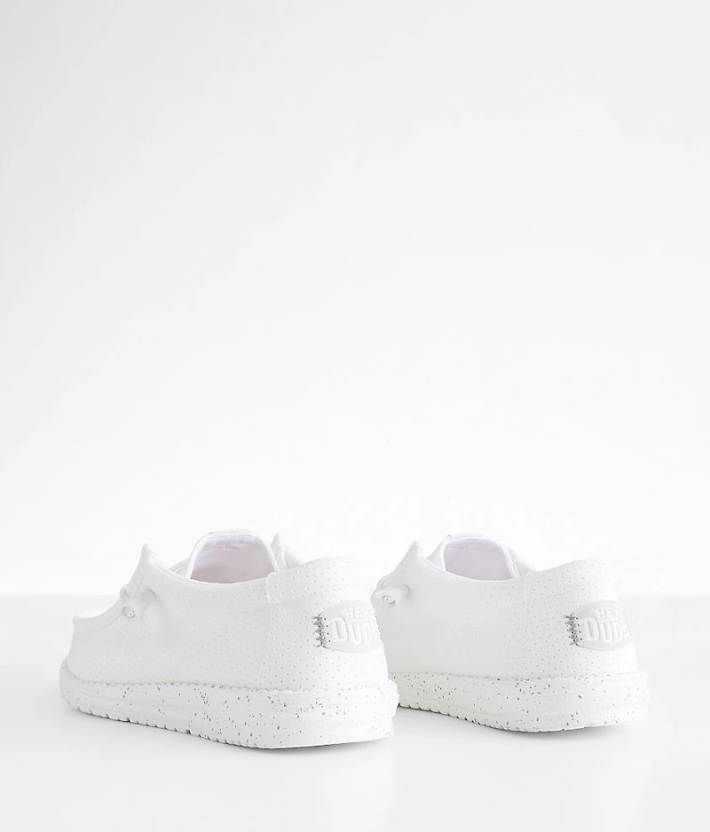 Wally White Perforated Mesh Shoe