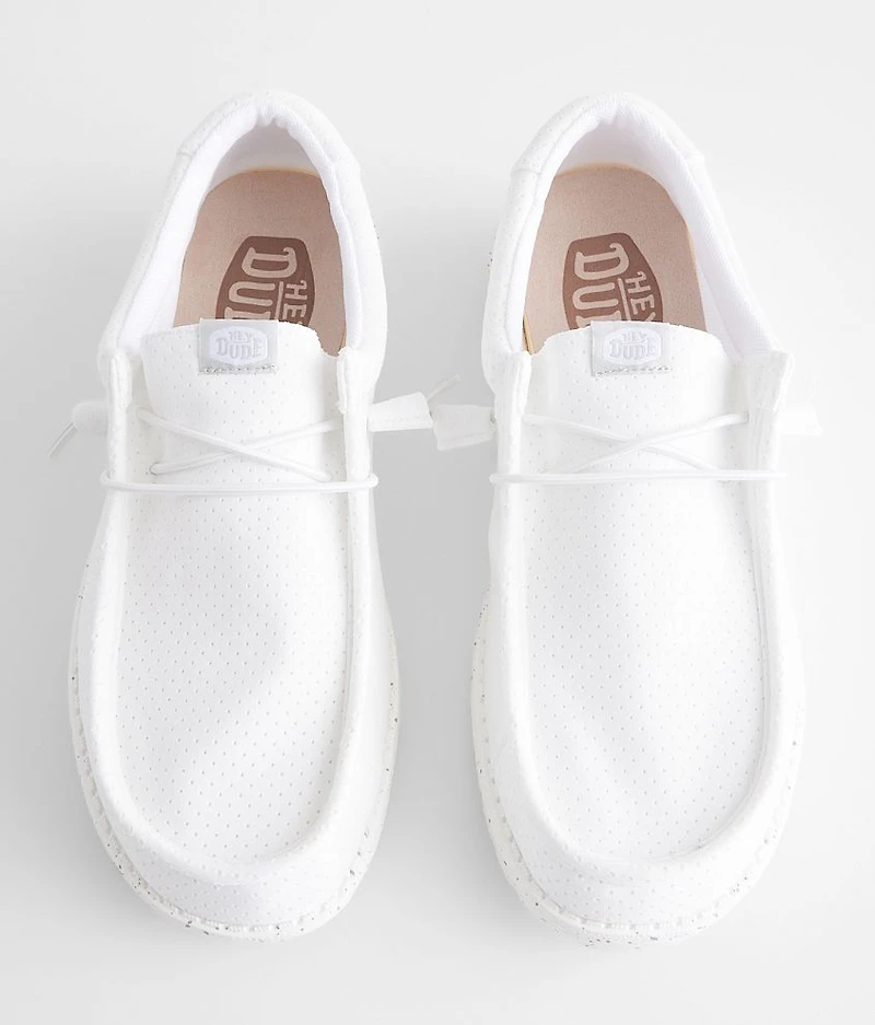 Wally White Perforated Mesh Shoe