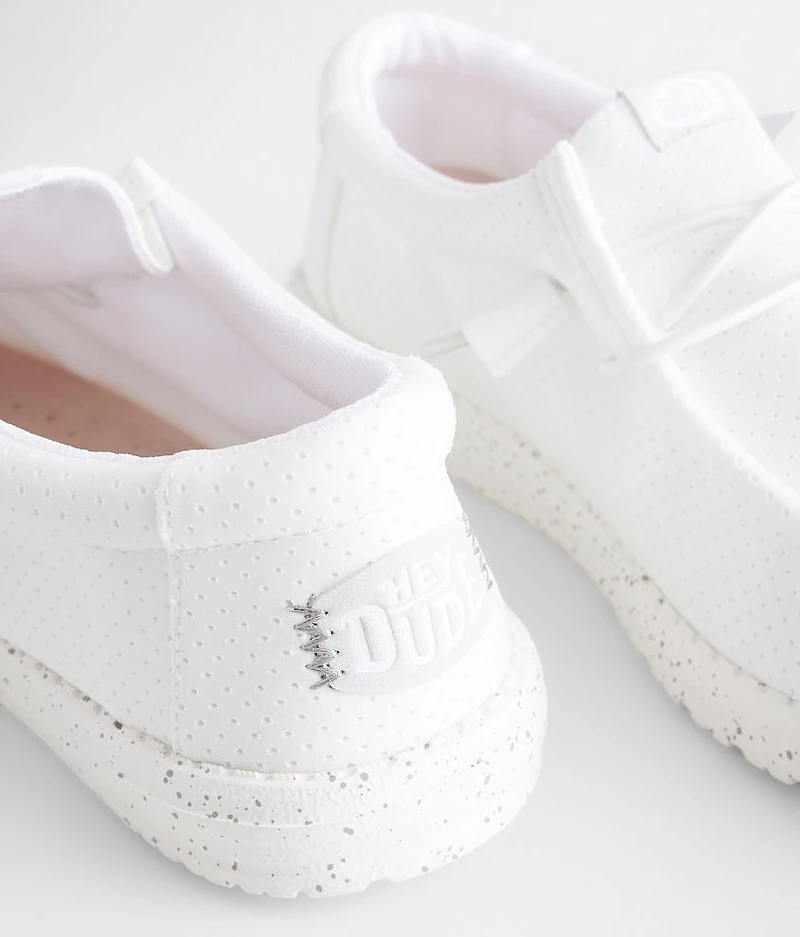 Wally White Perforated Mesh Shoe