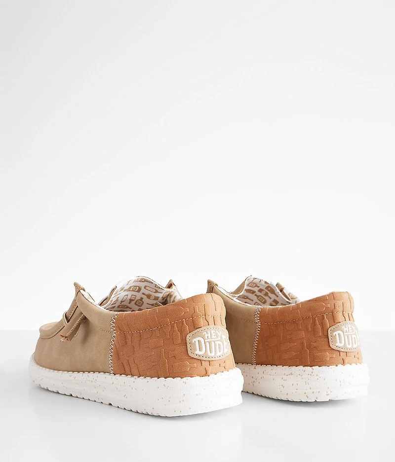 Wally Funk Embossed Bottles Shoe