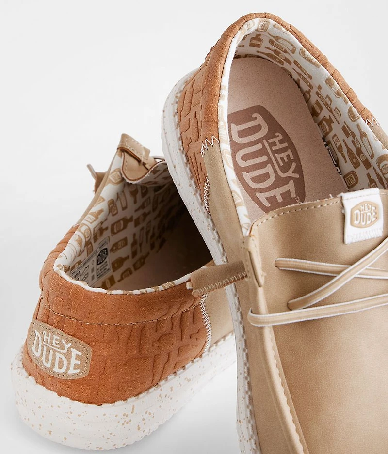 Wally Funk Embossed Bottles Shoe