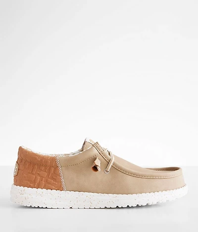 Wally Funk Embossed Bottles Shoe