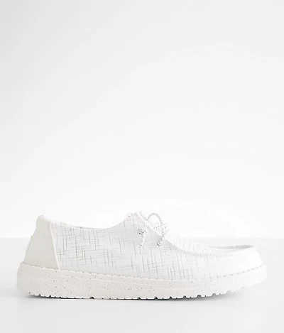 Wendy White Sparkle Shoe