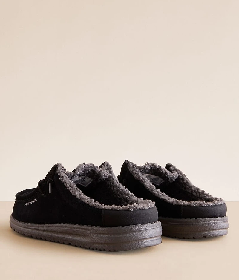 Slip Warmth Leather Slipper