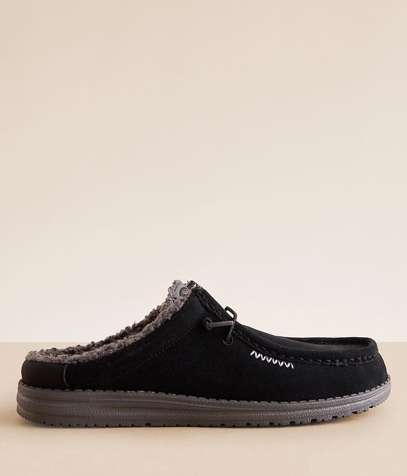 Slip Warmth Leather Slipper