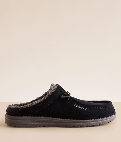 Slip Warmth Leather Slipper