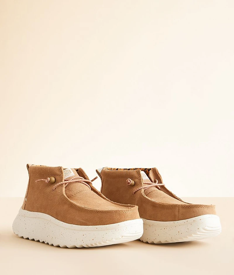 Wendy Peak Hi Suede Shoe