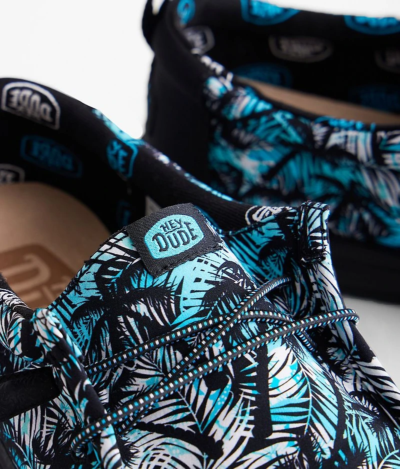 Wally Blue Palms Shoe