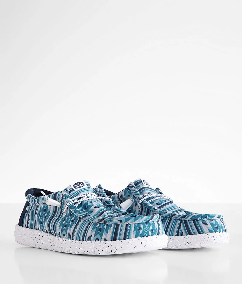 Wally Navy Blanket Shoe