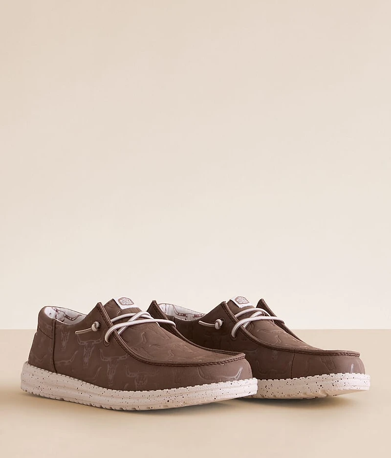 Wendy Funk Deboss Skullz Shoe