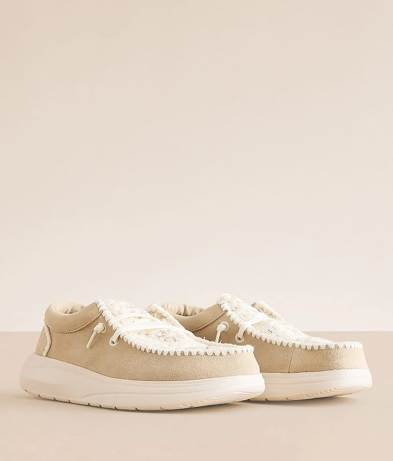 Wendy Comf Suede Crochet Shoe