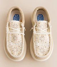Wendy Comf Suede Crochet Shoe