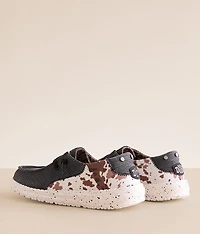 Wendy Stitch Cow Print Shoe
