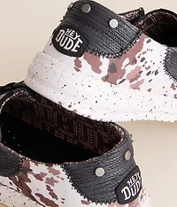Wendy Stitch Cow Print Shoe