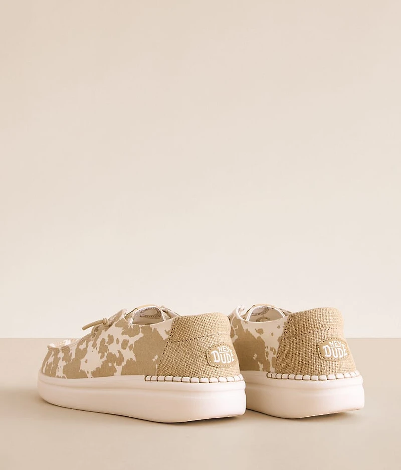 Wendy Rise Cow Shoe