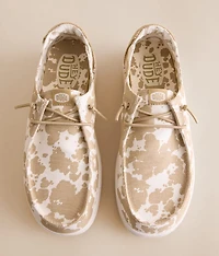 Wendy Rise Cow Shoe