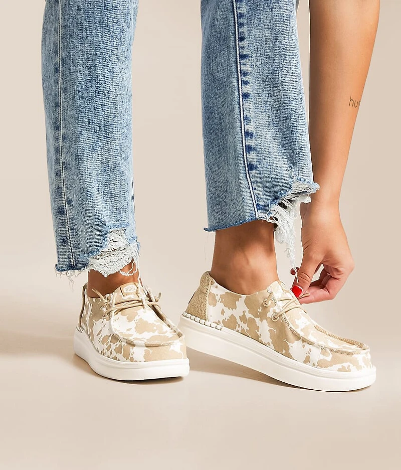 Wendy Rise Cow Shoe
