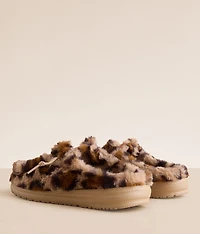 Wendy Leopard Print Slipper