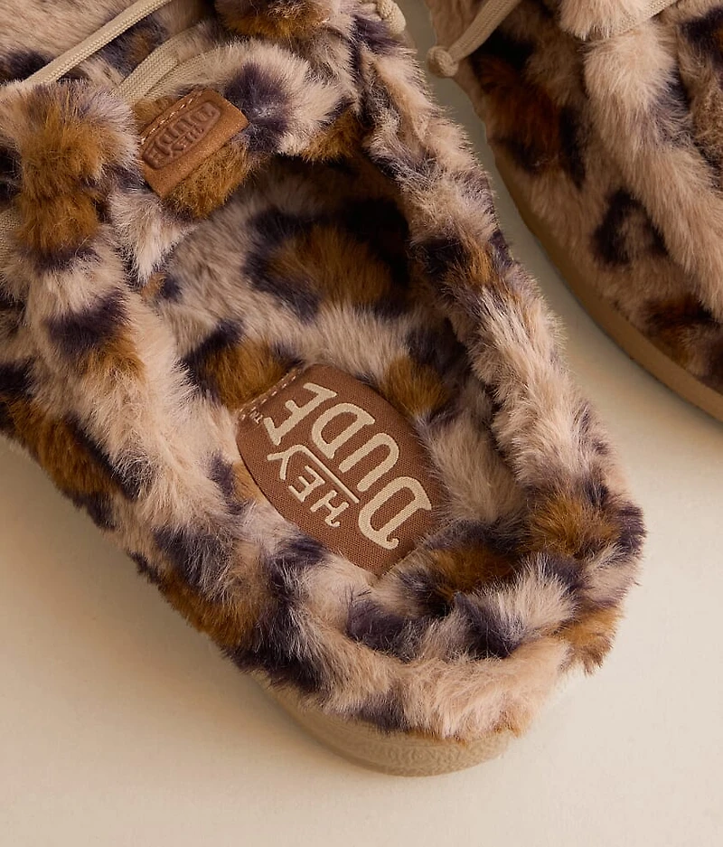 Wendy Leopard Print Slipper