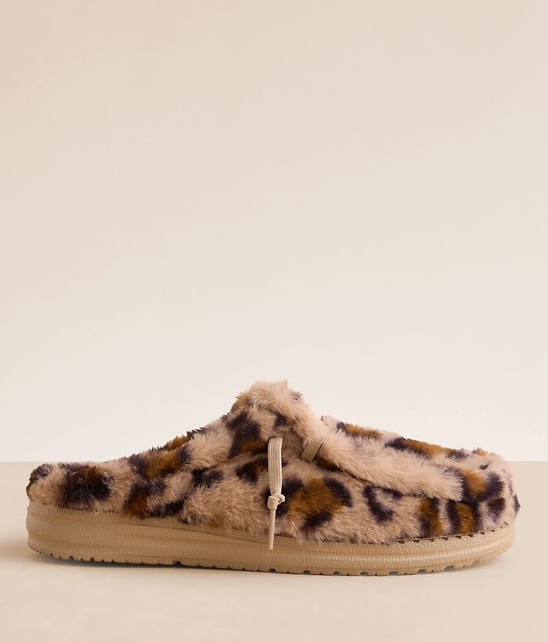 Wendy Leopard Print Slipper