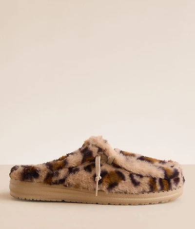 HEYDUDE Wendy Leopard Print Slipper