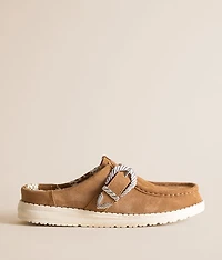 Wendy Slip Buckle Leather Mule