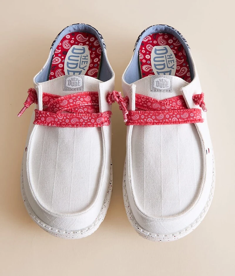 Wendy Americana Paisley Mule Shoe