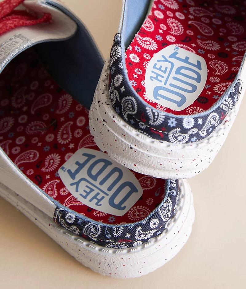 Wendy Americana Paisley Mule Shoe