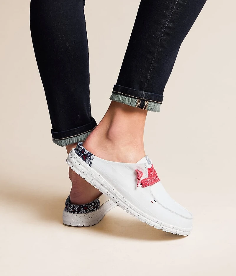 Wendy Americana Paisley Mule Shoe