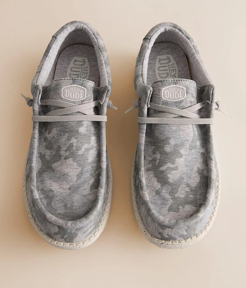 Wally Stretch Jersey Camo Shoe