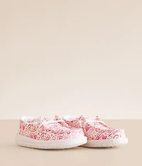 Girls - Wendy Y Watercolor Hearts Shoe