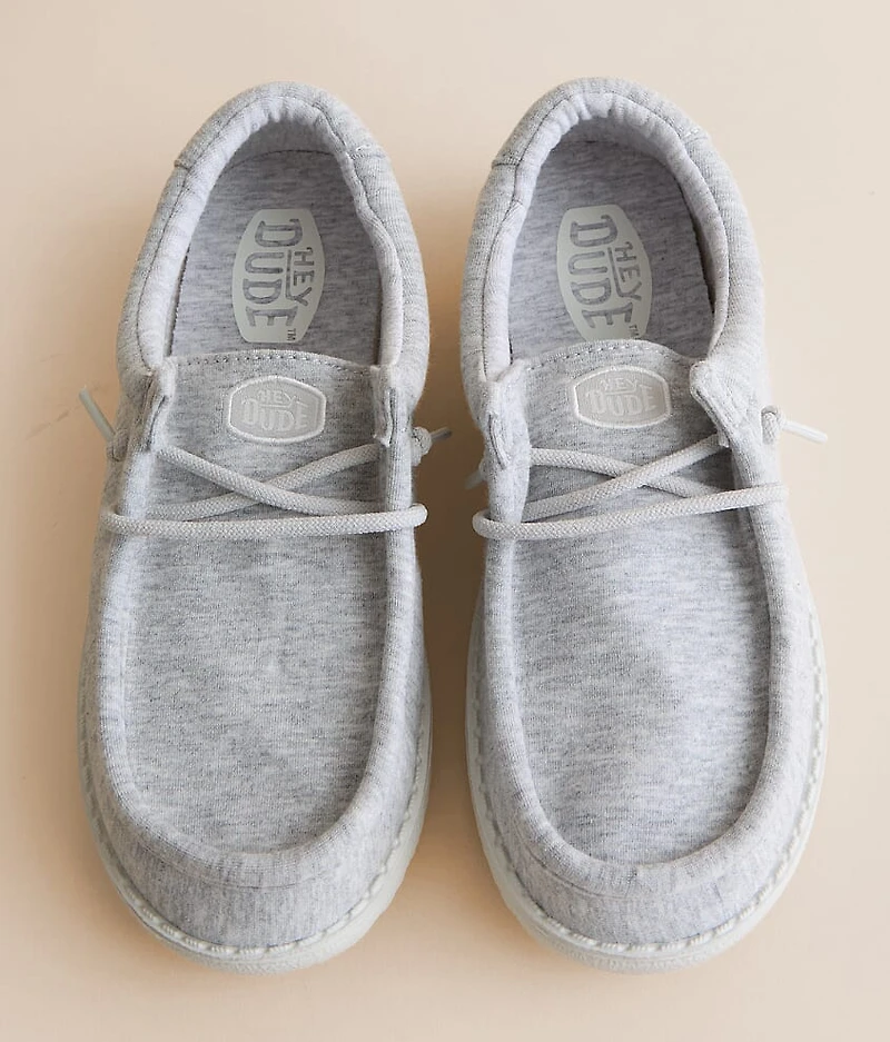 Boys - Wally Y Stretch Jersey Shoe