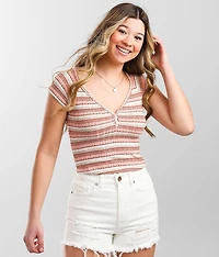 Striped Henley Top