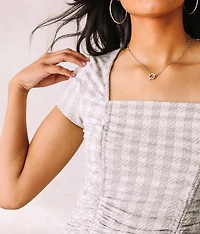 Houndstooth Top