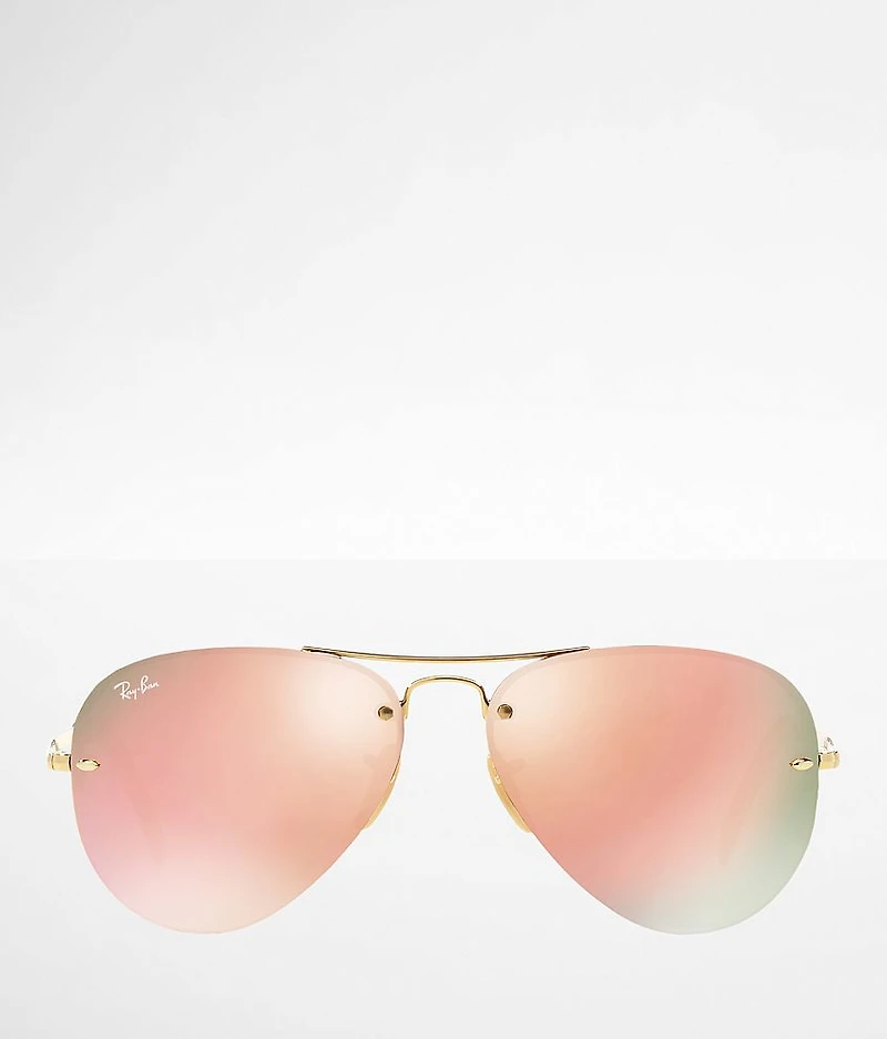 Rimless Aviator Sunglasses