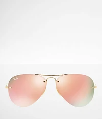 Rimless Aviator Sunglasses