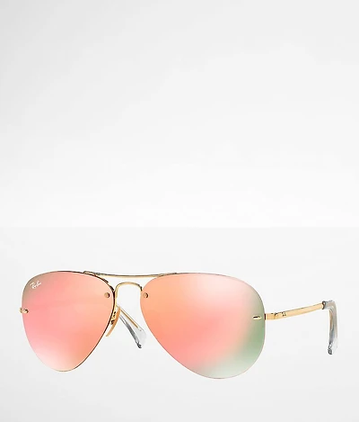 Rimless Aviator Sunglasses