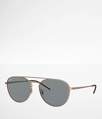 Round Aviator 55 Sunglasses