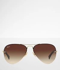 Rimless Aviator Sunglasses