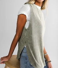 Waffle Knit Muscle Tank Top