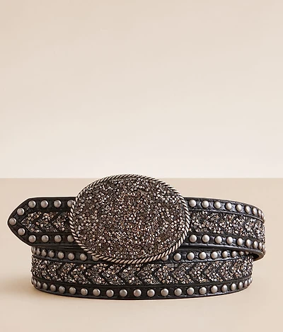 Glitz Western Leather Belt