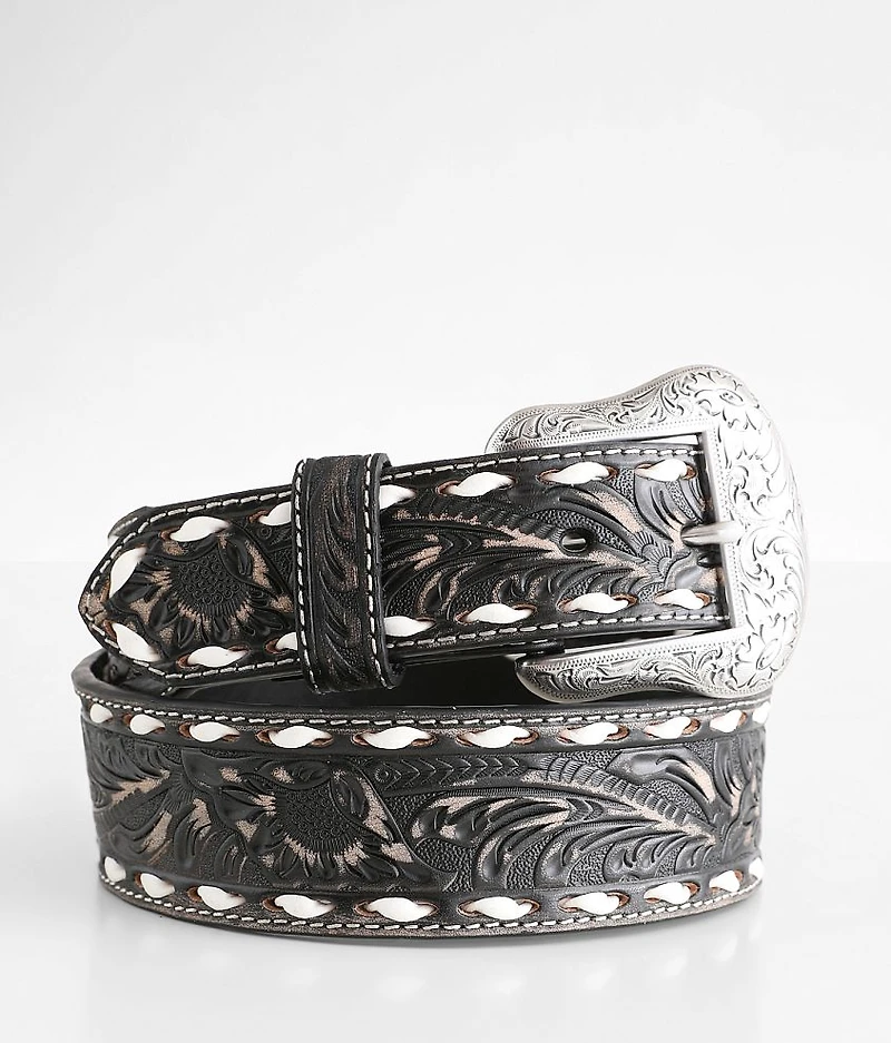 Tooled Leather Belt