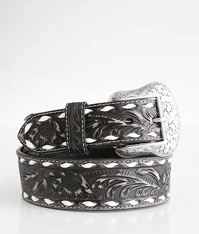 Tooled Leather Belt
