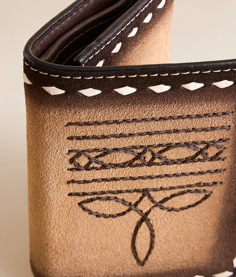 Double Barrel Boot Leather Wallet