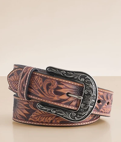 Nocona Sunflower Leather Belt