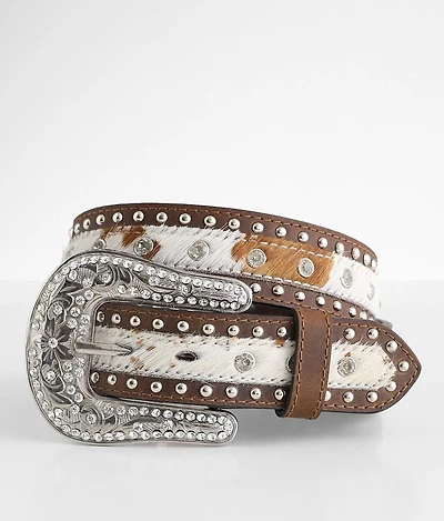 Glitz Cowhide Leather Belt