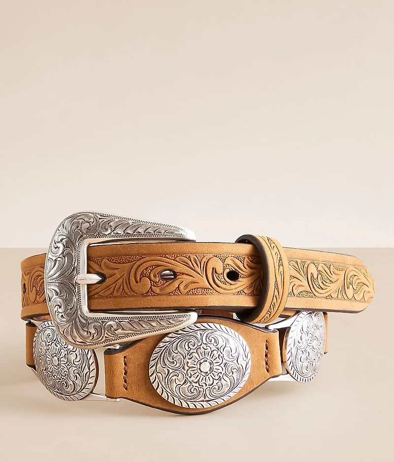 Western Leather Concho Belt