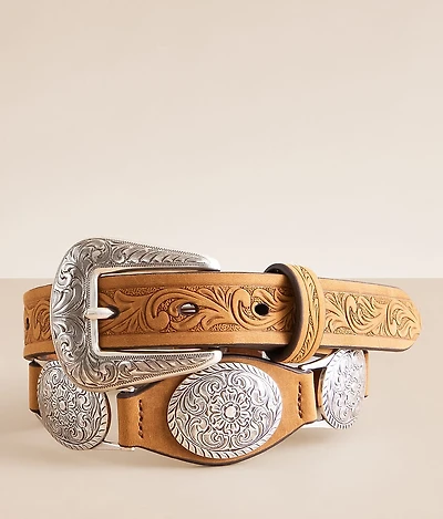 Western Leather Concho Belt